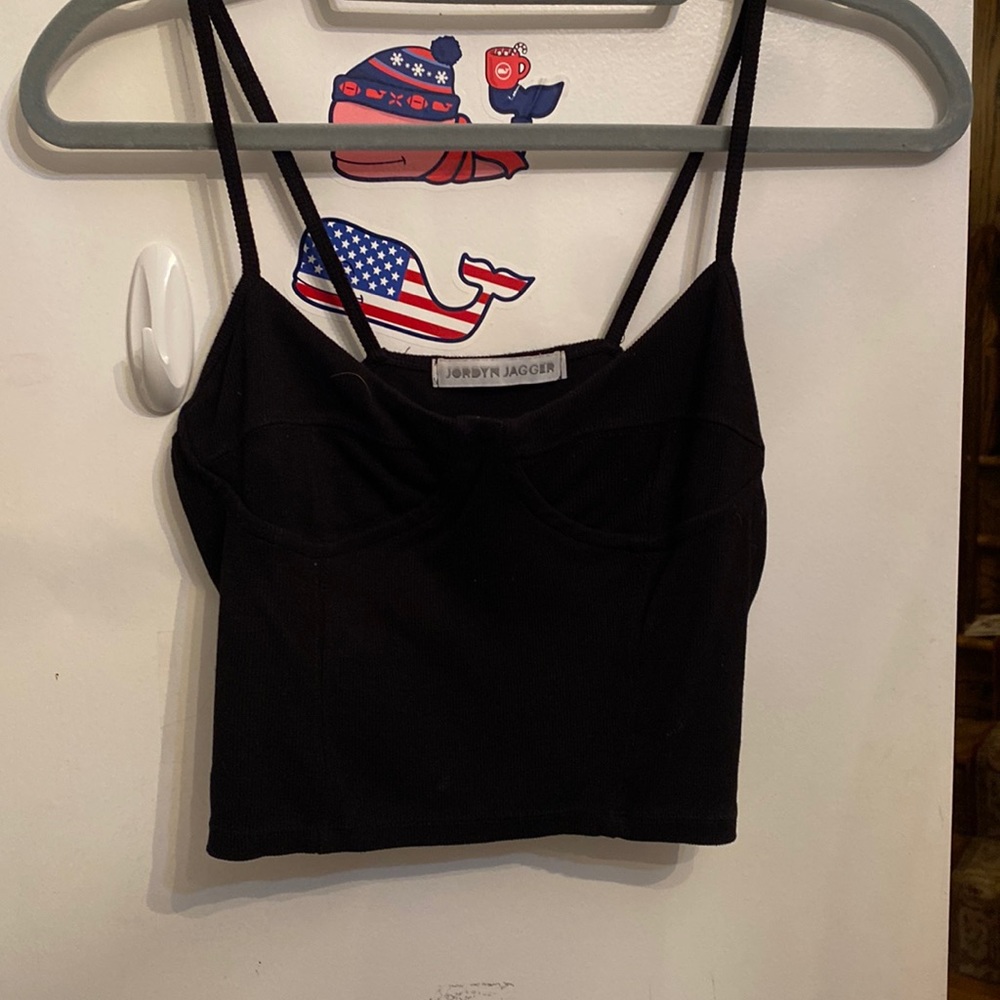 Mixology Black Stretch Corset Crop Top